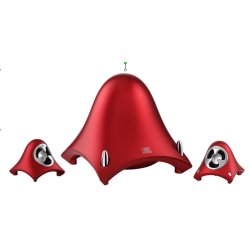 CASSE JBL CREATURE II ROSSO 2.1 40W R.M.S.